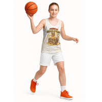 Powered By Golden Energy Basketball Jersey Golden Retriever In Toy Retro Comic Crate Art