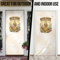 Powered By Golden Energy Door Cover Golden Retriever In Toy Retro Comic Crate Art