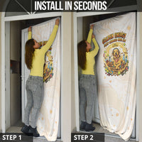 Powered By Golden Energy Door Cover Golden Retriever In Toy Retro Comic Crate Art