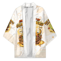 Powered By Golden Energy Kimono Golden Retriever In Toy Retro Comic Crate Art