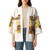 Powered By Golden Energy Kimono Golden Retriever In Toy Retro Comic Crate Art