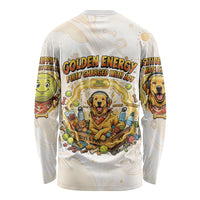 Powered By Golden Energy Long Sleeve Shirt Golden Retriever In Toy Retro Comic Crate Art