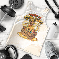 Powered By Golden Energy Men Tank Top Golden Retriever In Toy Retro Comic Crate Art