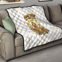 Powered By Golden Energy Quilt Golden Retriever In Toy Retro Comic Crate Art