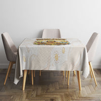Powered By Golden Energy Tablecloth Golden Retriever In Toy Retro Comic Crate Art