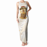 Powered By Golden Energy Tank Maxi Dress Golden Retriever In Toy Retro Comic Crate Art