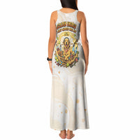 Powered By Golden Energy Tank Maxi Dress Golden Retriever In Toy Retro Comic Crate Art