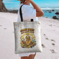 Powered By Golden Energy Tote Bag Golden Retriever In Toy Retro Comic Crate Art