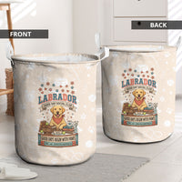 Labrador Good Days Start With A Lab Laundry Basket Retro Cute Yellow Lab Paws And Tennis Balls