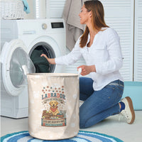 Labrador Good Days Start With A Lab Laundry Basket Retro Cute Yellow Lab Paws And Tennis Balls