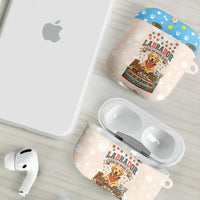 Labrador Good Days Start With A Lab AirPods Case Retro Cute Yellow Lab Paws And Tennis Balls