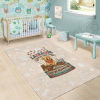 Labrador Good Days Start With A Lab Area Rug Retro Cute Yellow Lab Paws And Tennis Balls