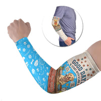 Labrador Good Days Start With A Lab Arm Sleeves Retro Cute Yellow Lab Paws And Tennis Balls