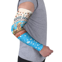 Labrador Good Days Start With A Lab Arm Sleeves Retro Cute Yellow Lab Paws And Tennis Balls
