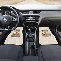Labrador Good Days Start With A Lab Car Mats Retro Cute Yellow Lab Paws And Tennis Balls