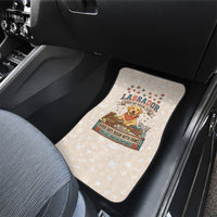 Labrador Good Days Start With A Lab Car Mats Retro Cute Yellow Lab Paws And Tennis Balls