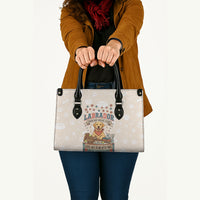 Labrador Good Days Start With A Lab Leather Bag Retro Cute Yellow Lab Paws And Tennis Balls