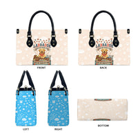 Labrador Good Days Start With A Lab Leather Bag Retro Cute Yellow Lab Paws And Tennis Balls