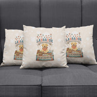 Labrador Good Days Start With A Lab Pillow Cover Retro Cute Yellow Lab Paws And Tennis Balls