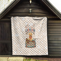 Labrador Good Days Start With A Lab Quilt Retro Cute Yellow Lab Paws And Tennis Balls
