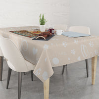 Labrador Good Days Start With A Lab Tablecloth Retro Cute Yellow Lab Paws And Tennis Balls