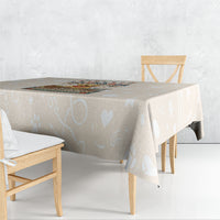Labrador Good Days Start With A Lab Tablecloth Retro Cute Yellow Lab Paws And Tennis Balls