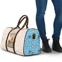 Labrador Good Days Start With A Lab Travel Bag Retro Cute Yellow Lab Paws And Tennis Balls