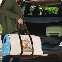 Labrador Good Days Start With A Lab Travel Bag Retro Cute Yellow Lab Paws And Tennis Balls