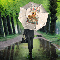 Labrador Good Days Start With A Lab Umbrella Retro Cute Yellow Lab Paws And Tennis Balls