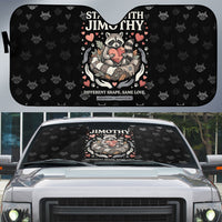 Jimothy The Raccoon Auto Sun Shade Vintage Raccoon Small Frame Big Heart