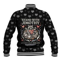 Jimothy The Raccoon Baseball Jacket Vintage Raccoon Small Frame Big Heart