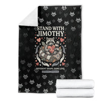 Jimothy The Raccoon Blanket Vintage Raccoon Small Frame Big Heart