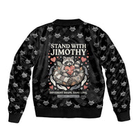 Jimothy The Raccoon Bomber Jacket Vintage Raccoon Small Frame Big Heart