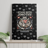 Jimothy The Raccoon Canvas Wall Art Vintage Raccoon Small Frame Big Heart