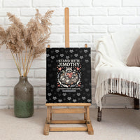 Jimothy The Raccoon Canvas Wall Art Vintage Raccoon Small Frame Big Heart