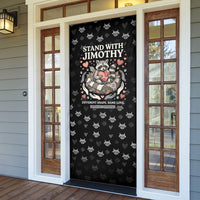 Jimothy The Raccoon Door Cover Vintage Raccoon Small Frame Big Heart