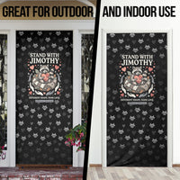 Jimothy The Raccoon Door Cover Vintage Raccoon Small Frame Big Heart