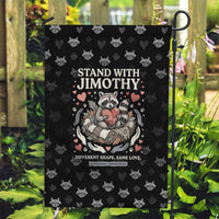 Jimothy The Raccoon Garden Flag Vintage Raccoon Small Frame Big Heart