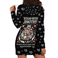 Jimothy The Raccoon Hoodie Dress Vintage Raccoon Small Frame Big Heart