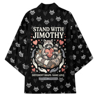 Jimothy The Raccoon Kimono Vintage Raccoon Small Frame Big Heart