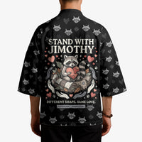 Jimothy The Raccoon Kimono Vintage Raccoon Small Frame Big Heart