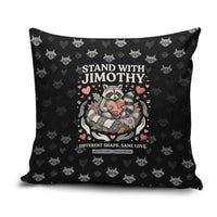 Jimothy The Raccoon Pillow Cover Vintage Raccoon Small Frame Big Heart
