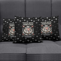 Jimothy The Raccoon Pillow Cover Vintage Raccoon Small Frame Big Heart