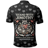 Jimothy The Raccoon Polo Shirt Vintage Raccoon Small Frame Big Heart