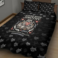 Jimothy The Raccoon Quilt Bed Set Vintage Raccoon Small Frame Big Heart