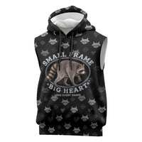 Jimothy The Raccoon Sleeveless Hoodie Vintage Raccoon Small Frame Big Heart