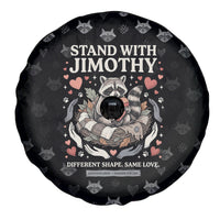 Jimothy The Raccoon Spare Tire Cover Vintage Raccoon Small Frame Big Heart