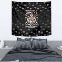 Jimothy The Raccoon Tapestry Vintage Raccoon Small Frame Big Heart