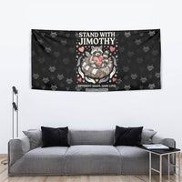 Jimothy The Raccoon Tapestry Vintage Raccoon Small Frame Big Heart