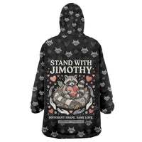Jimothy The Raccoon Wearable Blanket Hoodie Vintage Raccoon Small Frame Big Heart